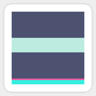 An outstanding setup of Dusk, Magenta (Crayola), Turquoise and Pale Turquoise stripes. Sticker